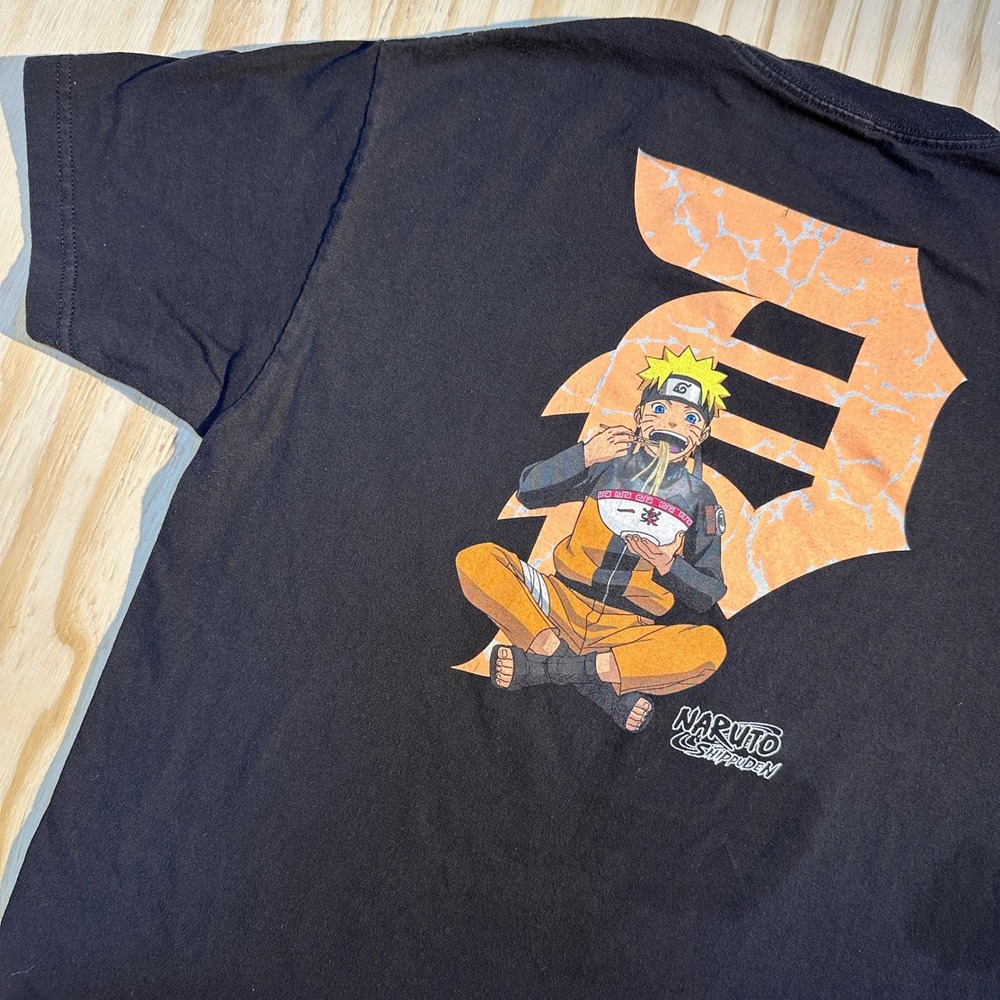Primitive Naruto Shippuden Ramen Graphic T-Shirt Mens Medium Black Skater Tee